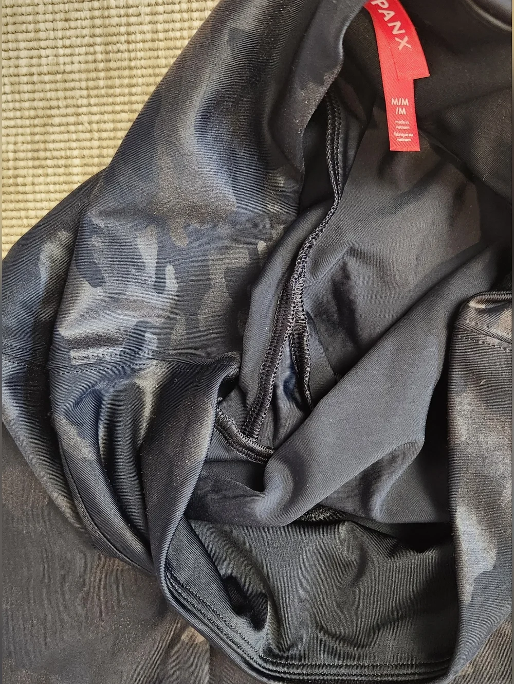 Spanx Black Camo Leggings M - Picture 4 of 11